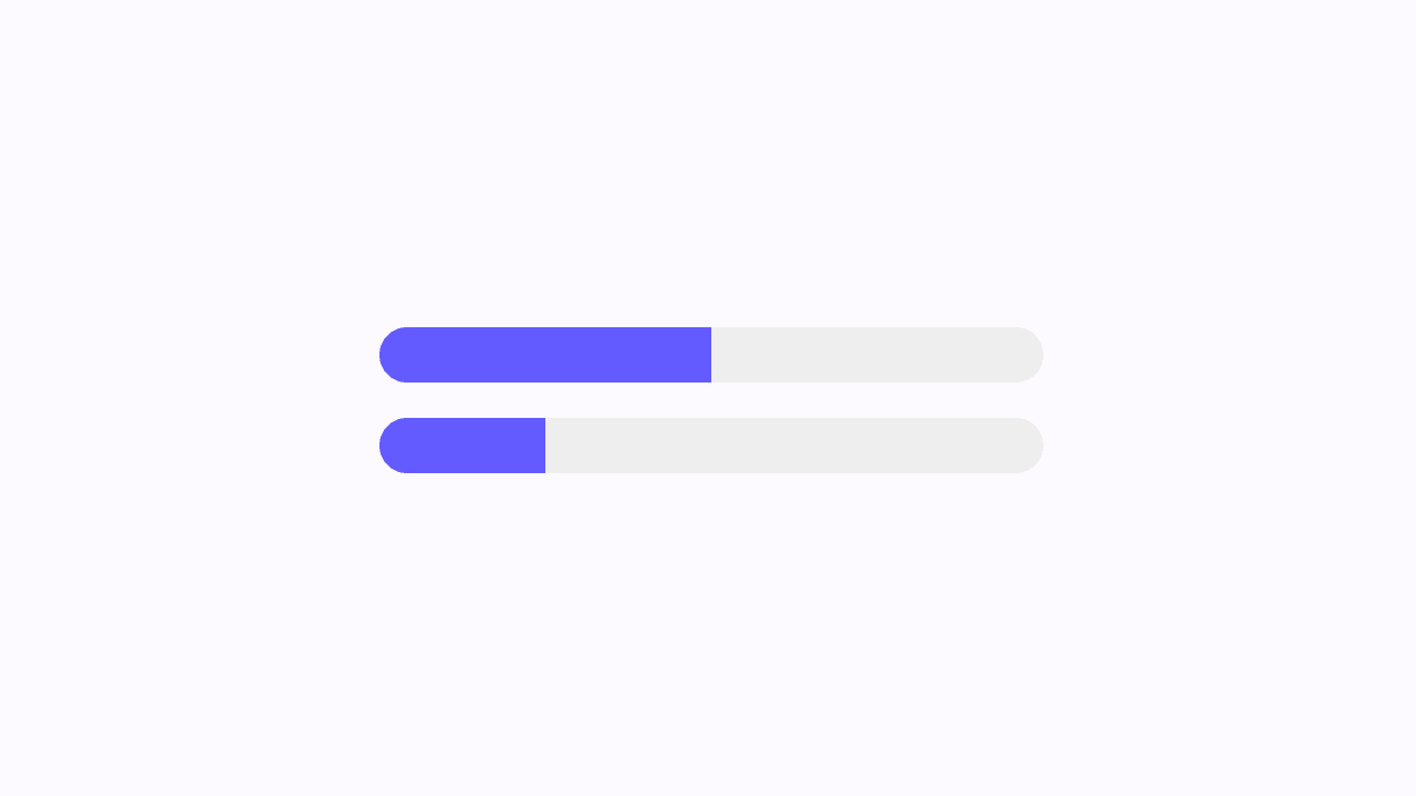 Progress Bar example interface