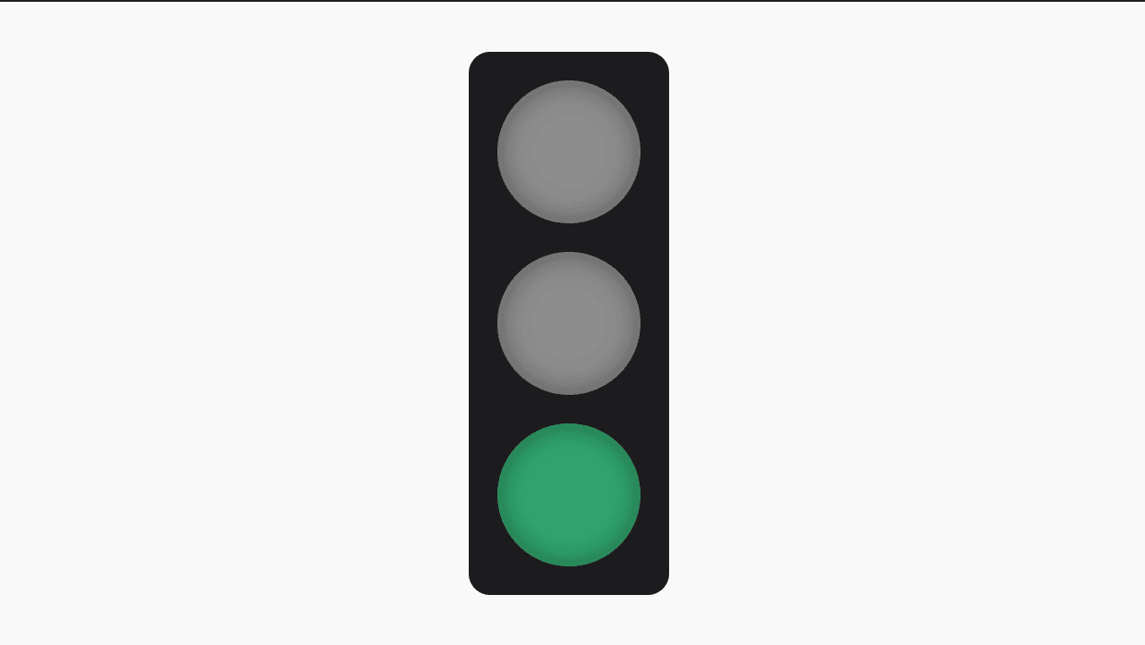 Traffic Light example interface