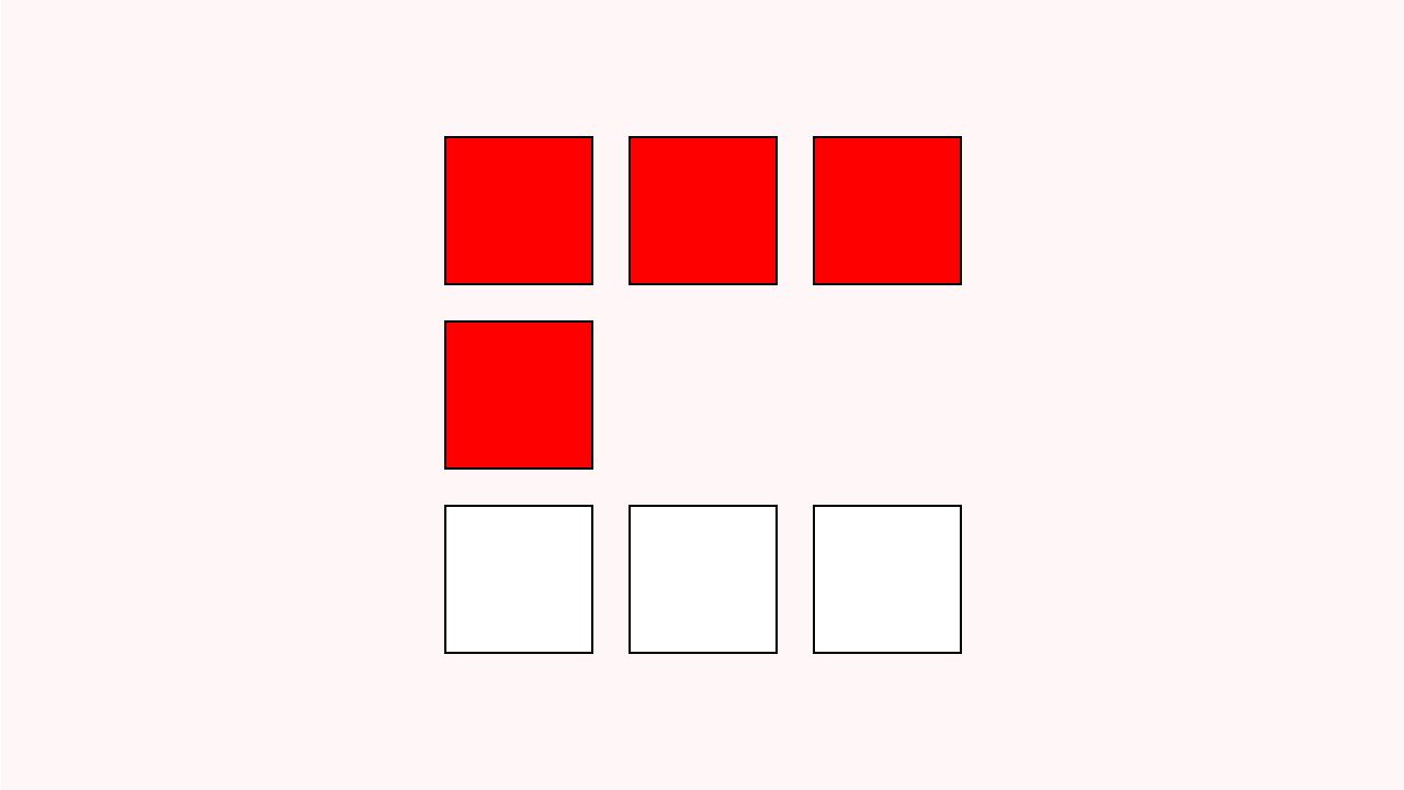 Interactive grid where users toggle node colors. Upon activating all nodes, the system automatically reverts them sequentially to their initial state.